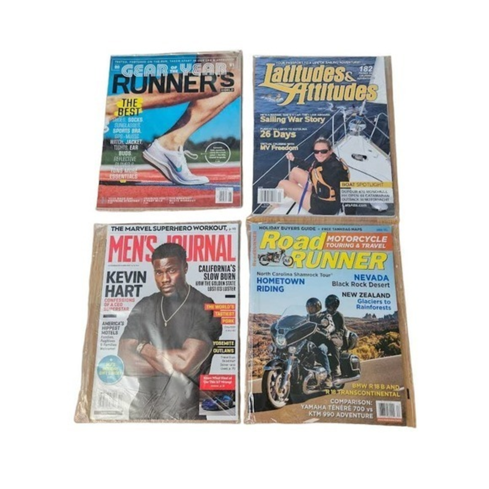 Variety Magazine Lot Of‎ 4 New Magazines, Sailing, Running, Summertime Reading